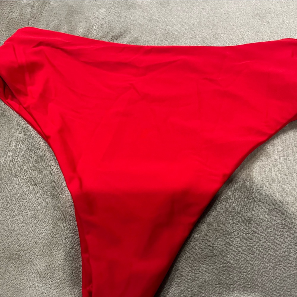 Vibrant Red Bikini Bottom